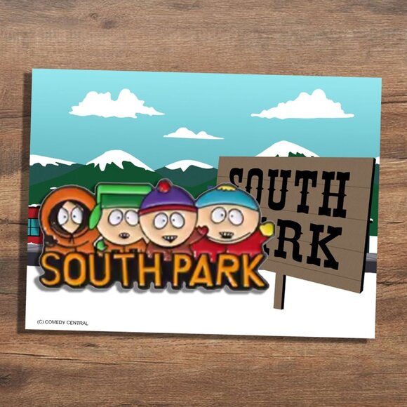 SOUTH PARK Collectible Enamel Pin KENNY, KYLE, STAN and CARTMAN - Picture 1 of 2